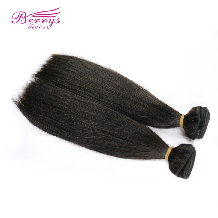 Sliver band 2pc Brazilian Straight 100% Human Hair Berrys Fashion Remy Hair