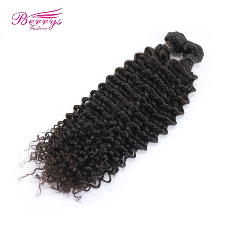 Sliver band 2pcs/lot Peruvian Deep Wave/Curly Beautiful Queen Remy Hair Products