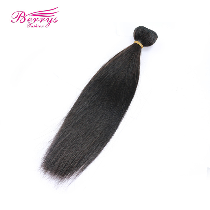 7A Grade 1pc Brazilian Straight 100% Human Hair Berrys Fashion Remy Hair