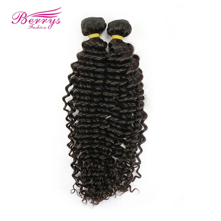 black band 2pc Brazilian Deep Wave/ Curly 100% Human Hair Berrys Fashion Remy Hair