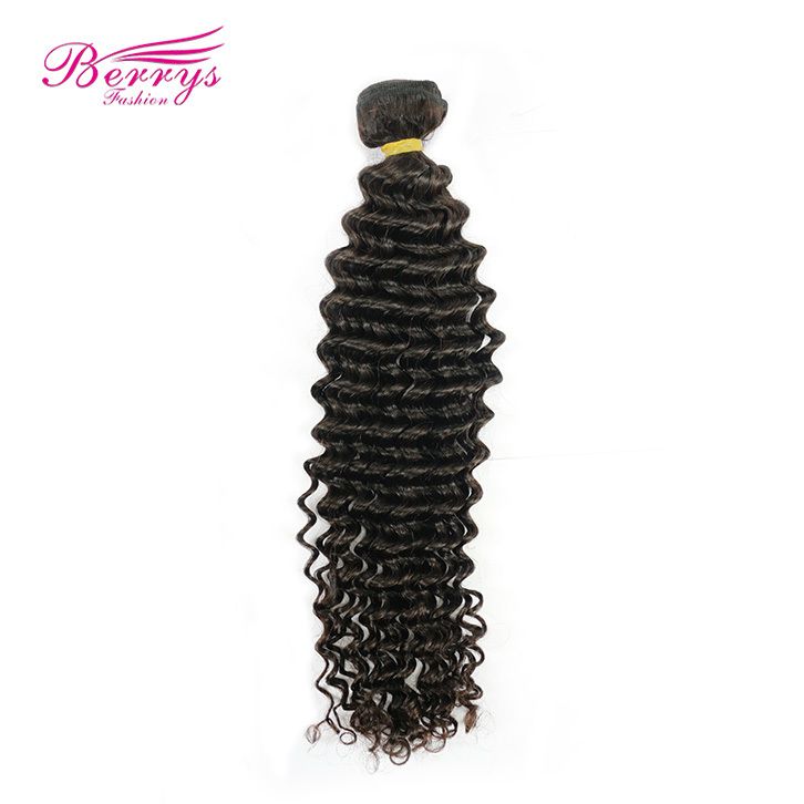 7A Grade 1pc Brazilian Deep Wave/Curly 100% Human Hair Berrys Fashion Remy Hair