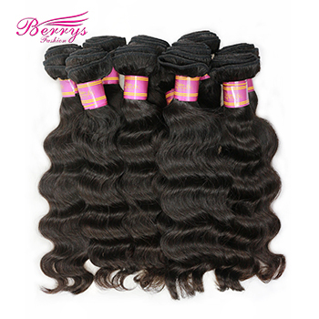 Wholesale Loose Wave Yellow Band Virgin Human Hair 10pcs/lot 10-30inch Natural Color Unprocessed Berrys Fashion Hair