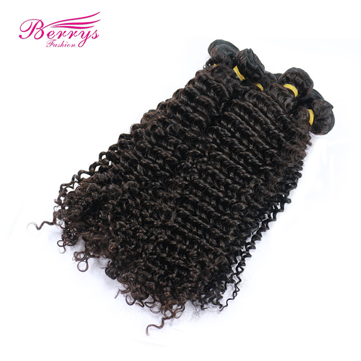 7A Grade 1pc Brazilian Deep Wave/Curly 100% Human Hair Berrys Fashion Remy Hair