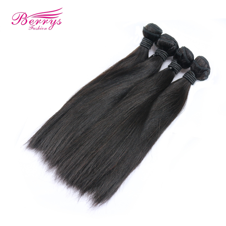 2pcs/lot Peruvian Straight black band Unprocessed Virgin Hair Hair Extension Natural Black Beautiful Queen Hair Products