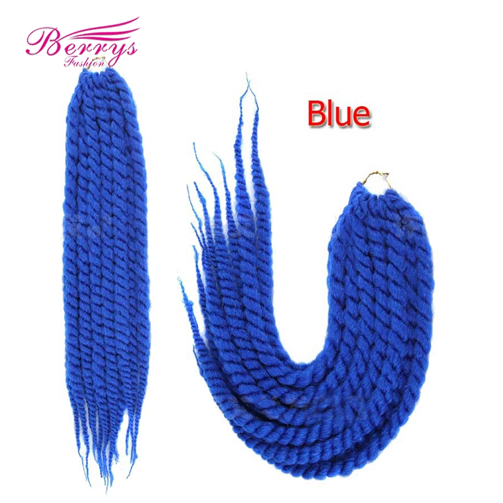 New Arrival Foreign African Dirty Braids 100g/Bundle 24inch Blue/Dark Brown/Light Brown/Purple Hair Free Shipping