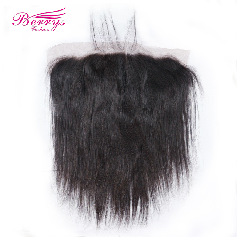 Straight 13*6 HD Lace Frontal 100%  Virgin Human Hair with Bleached Knots and Natural Hairline Berrys Fashion Hair
