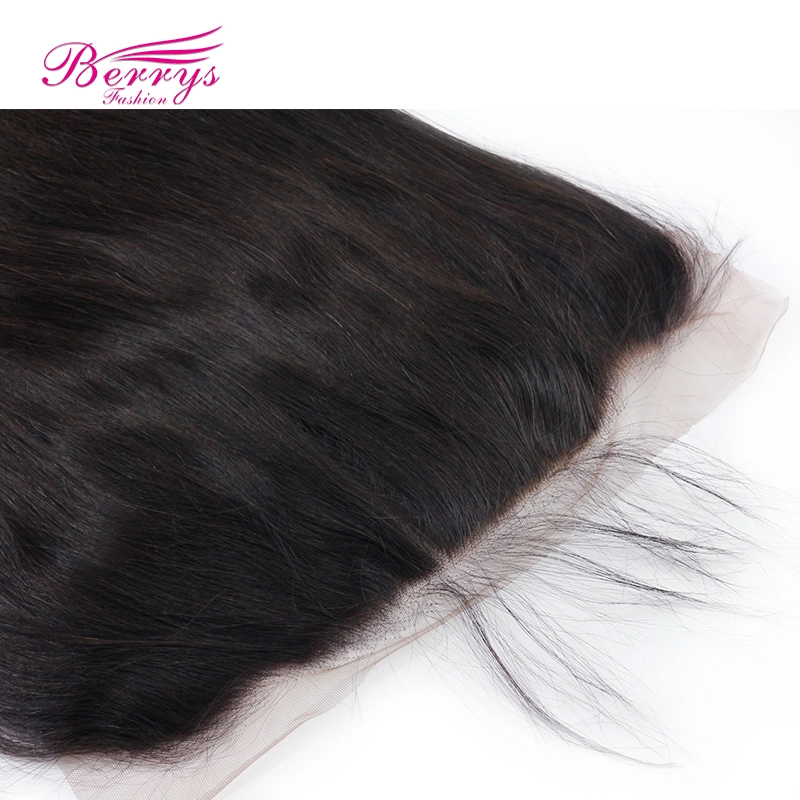 Straight 13*6 HD Lace Frontal 100%  Virgin Human Hair with Bleached Knots and Natural Hairline Berrys Fashion Hair