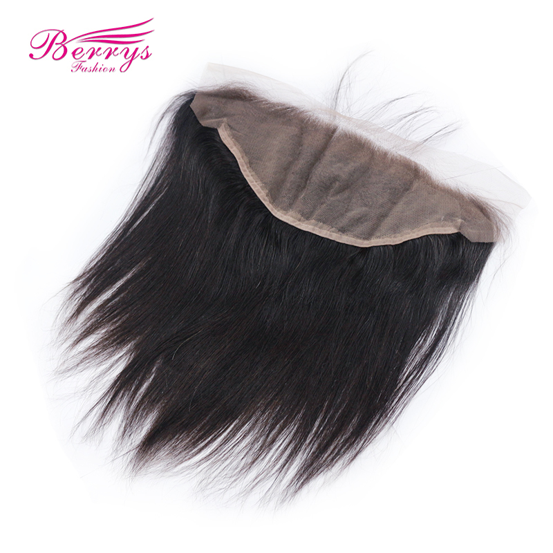 Straight 13*6 HD Lace Frontal 100%  Virgin Human Hair with Bleached Knots and Natural Hairline Berrys Fashion Hair