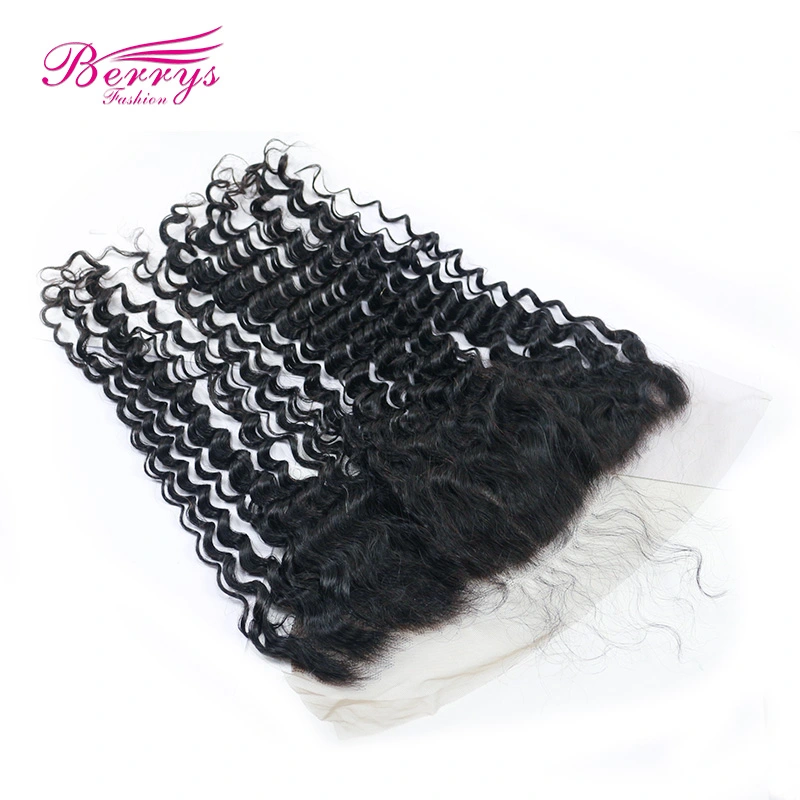 100% Virgin hair kinky curly 1pcs 13*4 HD Lace Frontal Unprocessed Berrys Fashion Hair