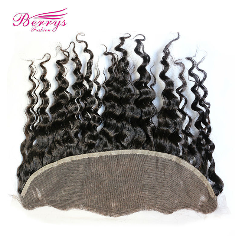 Lace Frontal 13*4 lace Frontal deep wave Brazilian virgin hair weft Berrys Hair New arrival humanhair