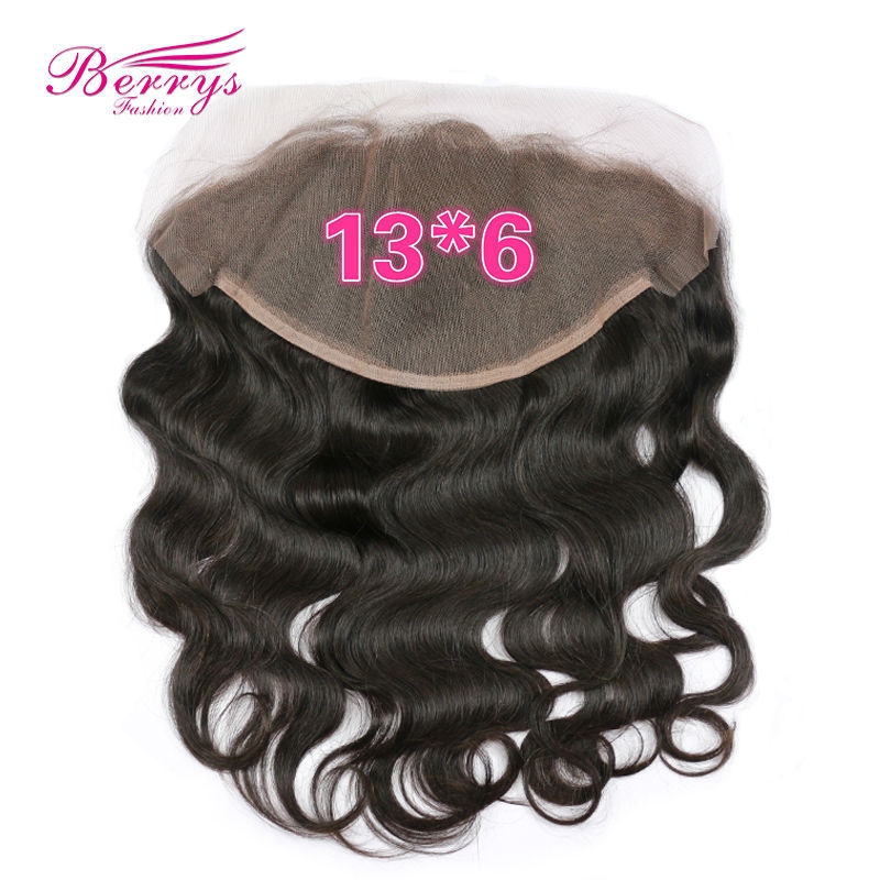 13*6 body wave lace frontal human hair lace frontal bleached knots, 3 way part top lace Berrys Fashion Hair