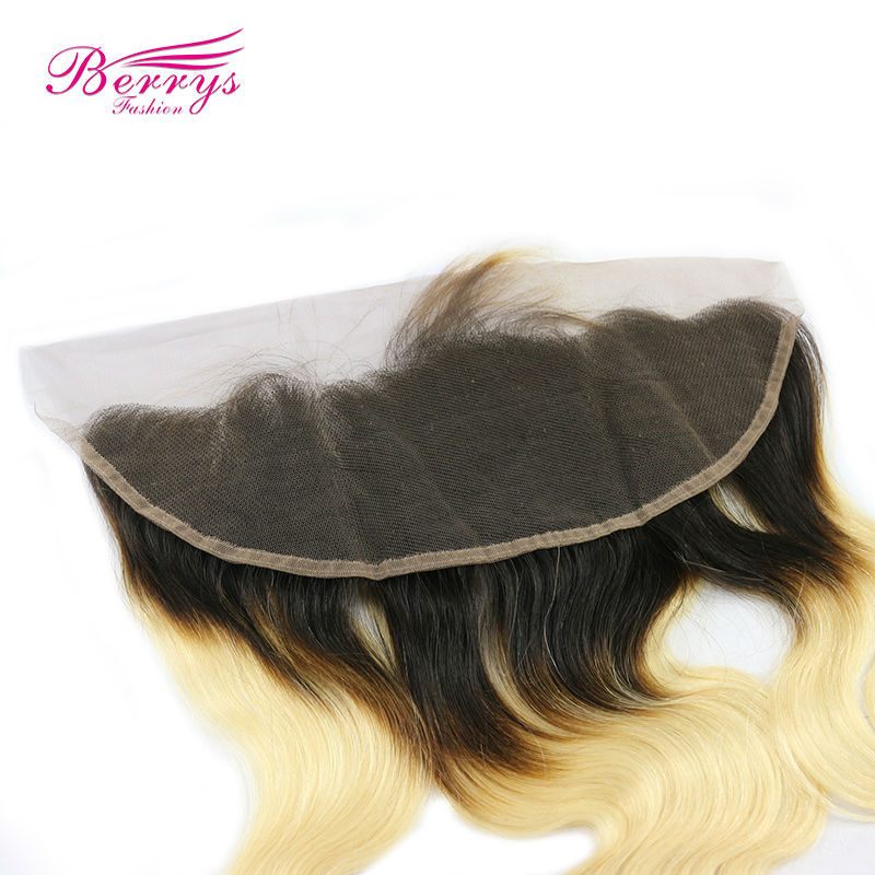 13*4 1b 613 frontal 100% Virgin hair 1b roots/613 # body wave with bleached knots can be Dyed and Bleached