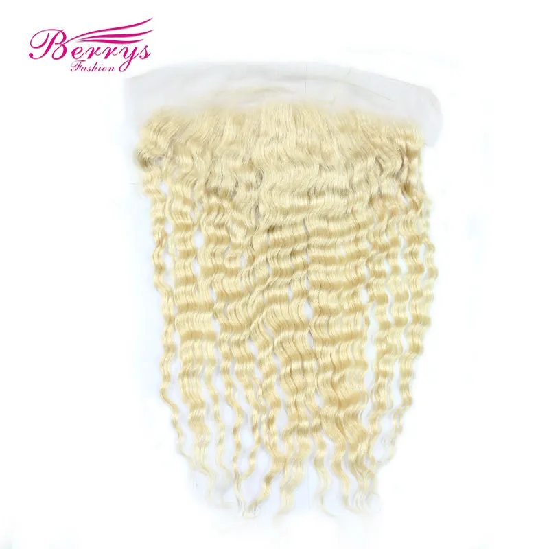 Lace Frontal 13*4 lace Frontal deep wave #613 blonde hair Brazilian virgin hair Berrys New arrival hair