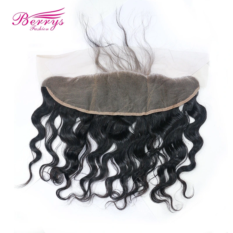 Pre Plucked 13*4 Lace Frontal with Brazilian 100% Virgin Hair loose Wave 3pcs Hair Natural Hair Top Quality Hair