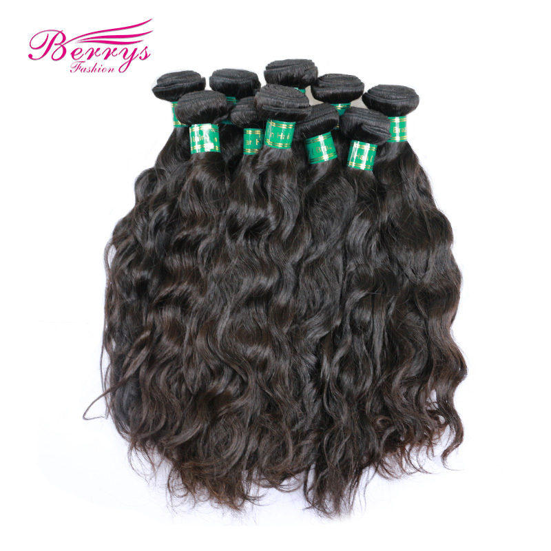 Wholesale Natural Wave Wet And Wavy Yellow Band Virgin Human Hair Best Water Wave Virgin Hair 100% Unprocessed 10 PCS