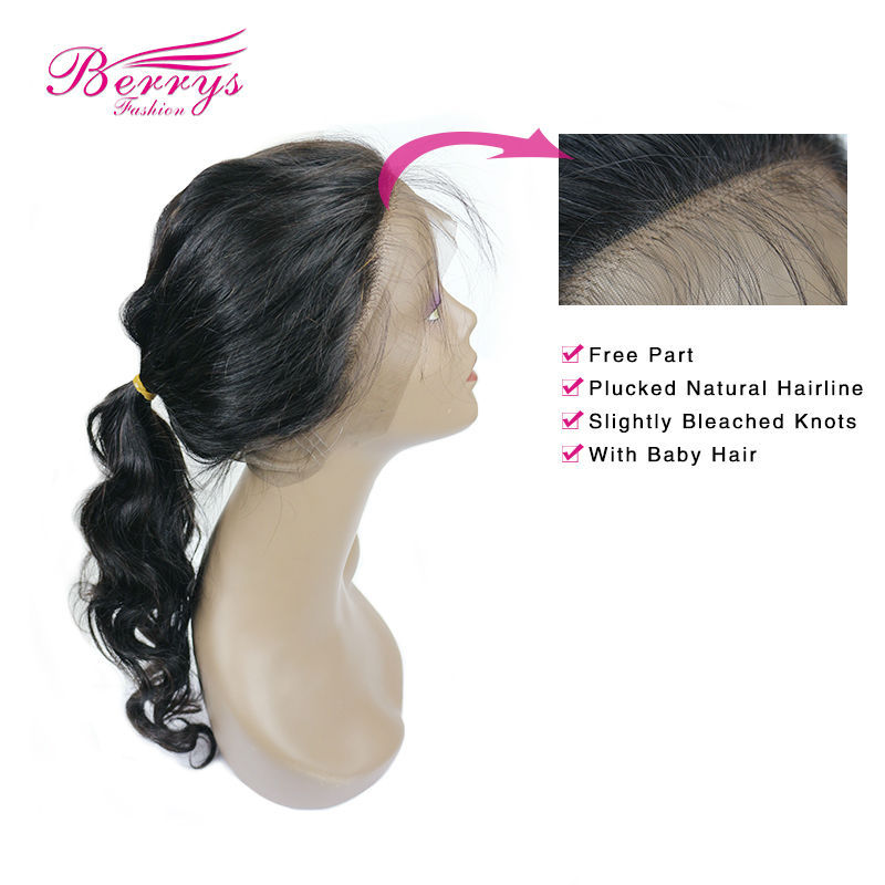 Brazilian Virgin hair Body Wave 3pcs Bundle with 1pcs Lace Frontal 22*4 360Lace Frontal