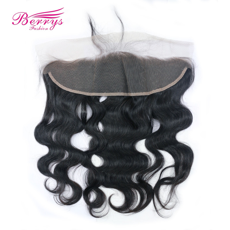 Pre-plucked Lace Frontal 13*4 with Brazilian Virgin Hair Body Wave 3pcs Bundle Unprocessed Berrys Fashion Virgin Hair