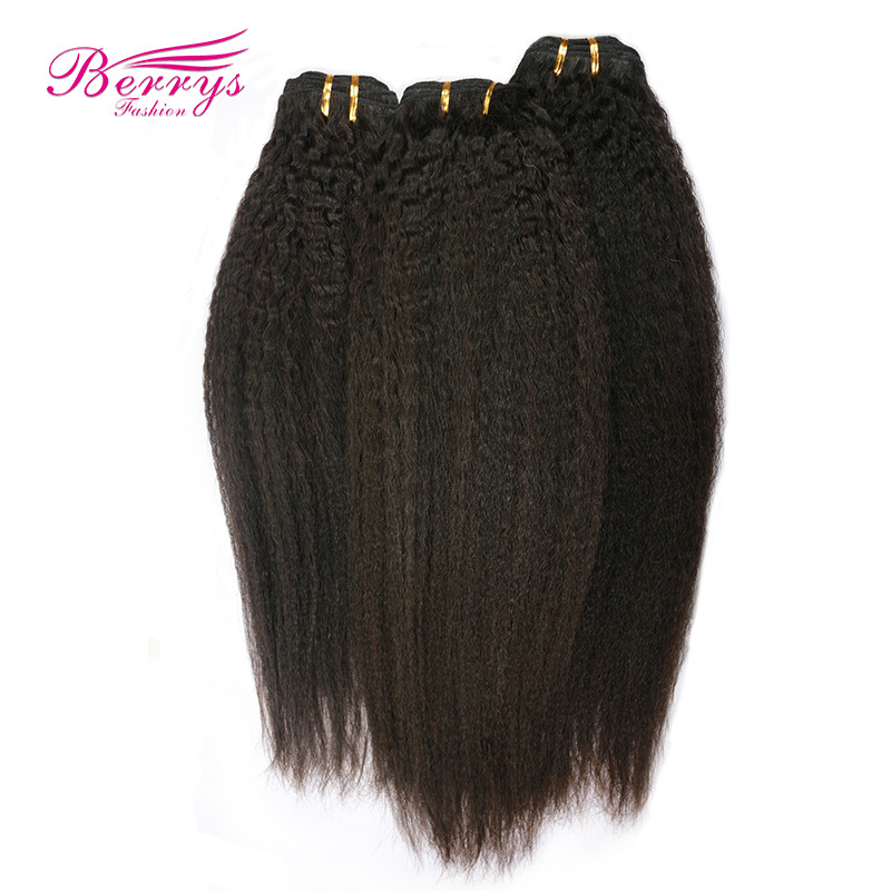 Brazilian Kinky Straight 3pcs/lot Full Cuticle Hair Extension 100% Virgin Human Hair with High Quality