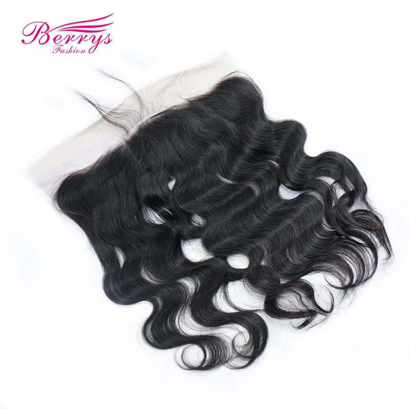 Pre-plucked Lace Frontal 13*4 with Brazilian Virgin Hair Body Wave 3pcs Bundle Unprocessed Berrys Fashion Virgin Hair