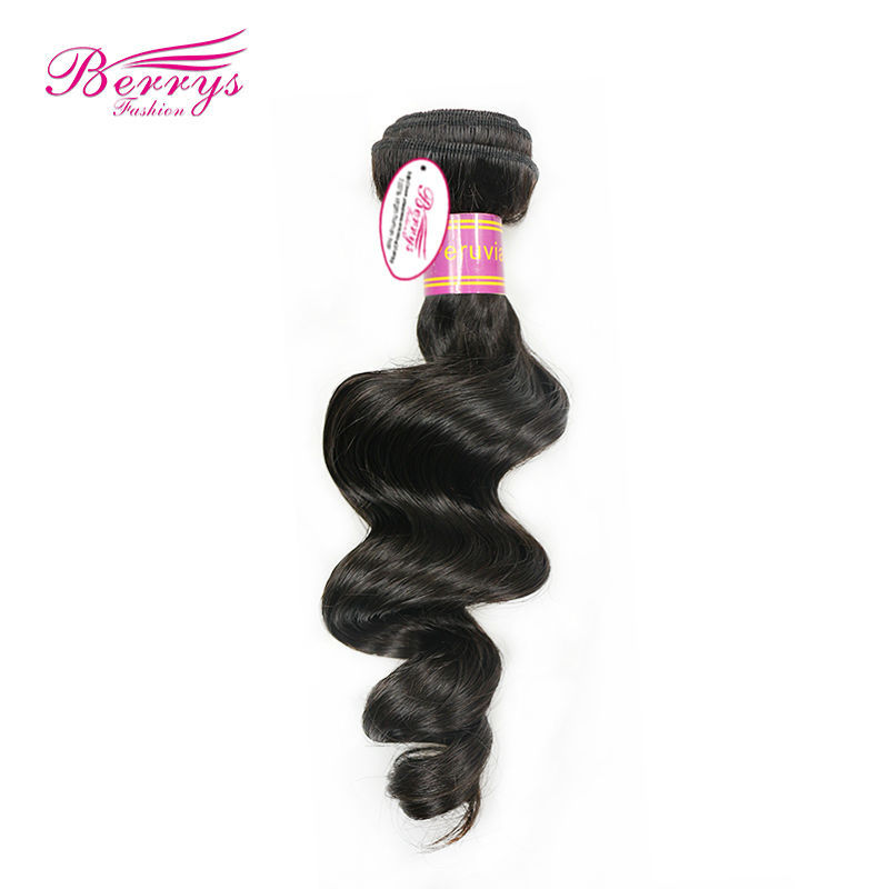 Peruvian Raw Hair Loose Wave 1pcs/100g/lot 100% Unprocessed Human Hair Berrys Fashion Hair