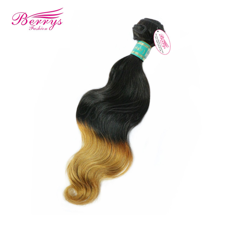 New Hair Brazilian Body Wave Ombre Hair Two Tone 1b &27 Hair 100% Virgin Human Hair