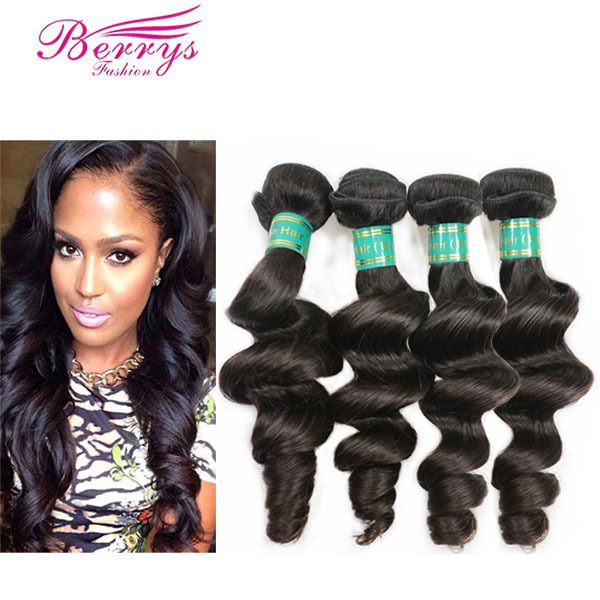 Berrys Fashion Hair 4 Bundle Deals Loose Wave Virgin Hair Unprocessed Virgin Brazilian Hair