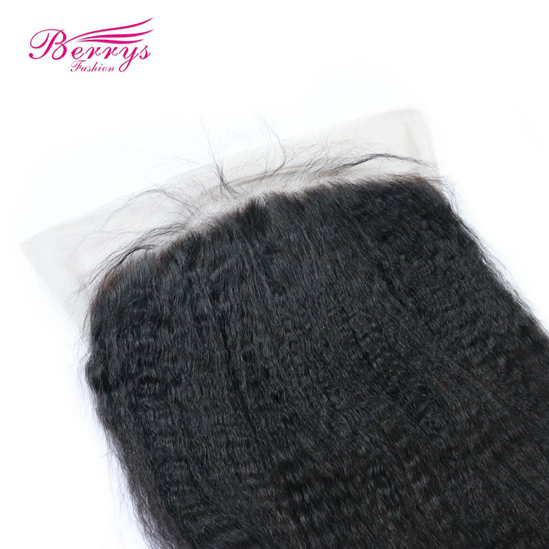 1pc 13*6 Kinky Straight Lace Frontal with Bleached Knots 100% Virgin Human Hair Top Frontal