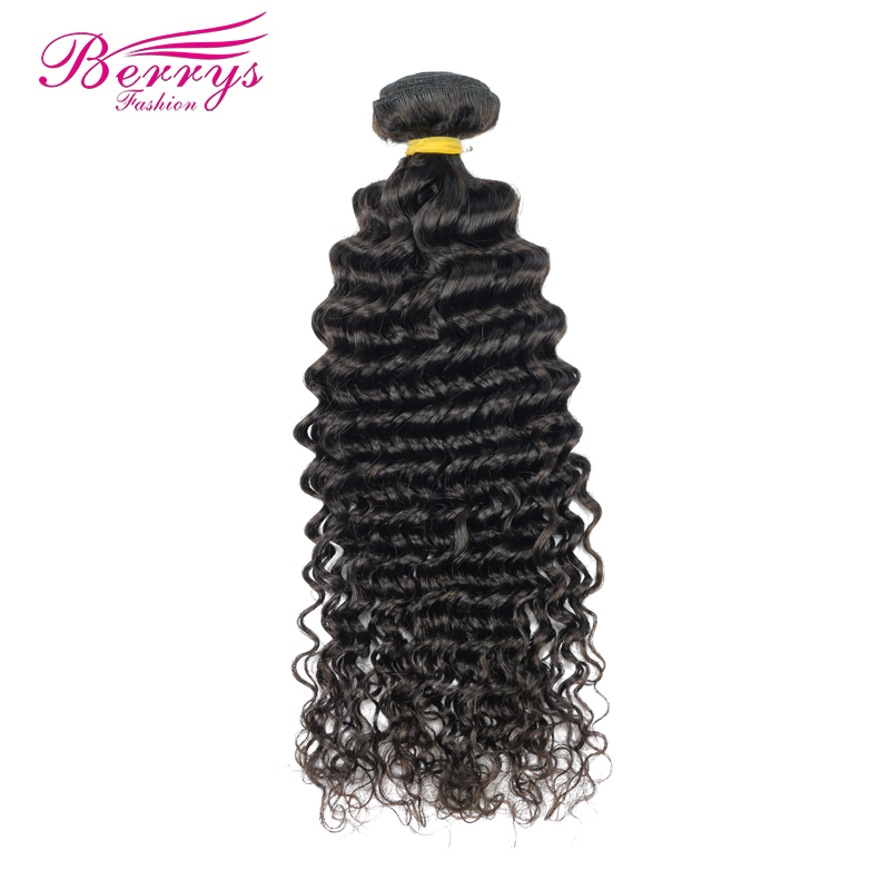 Good Quality Sliver Band 100% Human Hair Deep Wave 3 Bundles Unprocessed Berrysfashion Hair