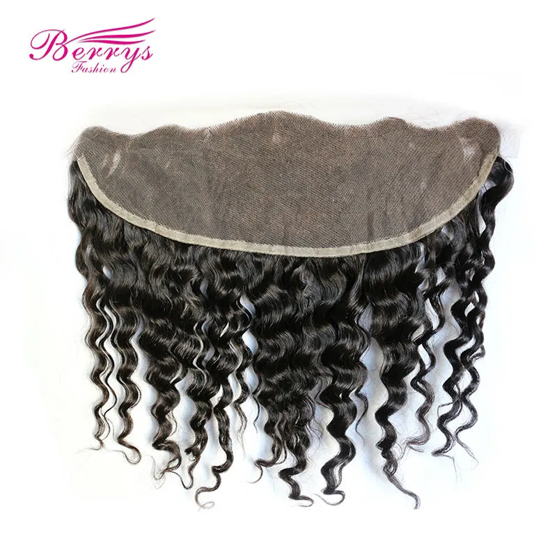 Lace Frontal 13*4 lace Frontal deep wave Brazilian Virgin hair weft Berrys Hair New arrival humanhair