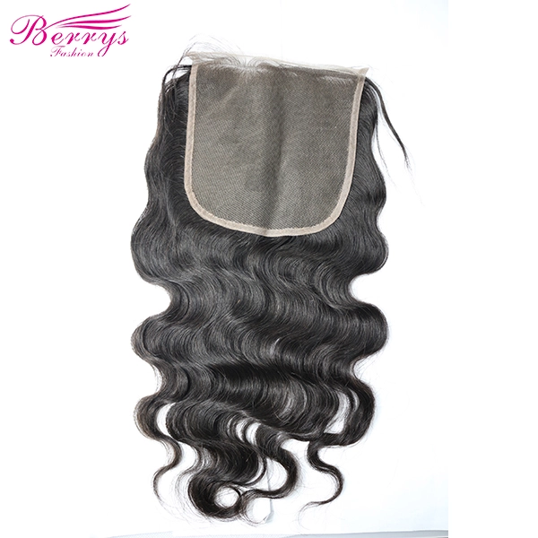 New Arrival Lace closure 6* 6 Brazilian Body Wave 100% Human hair 10-20 Natural Hairline Berrys Fashion