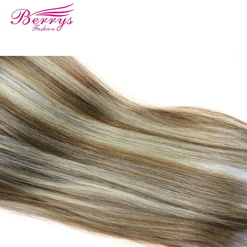 3 Pcs Berrys Fashion Hair Brazilian Straight 8#613 Color