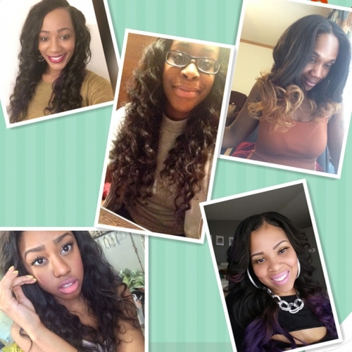 Pre Plucked 13*4 Lace Frontal with 3 pcs Peruvian Virgin Hair Loose Wave 100% Human Hair