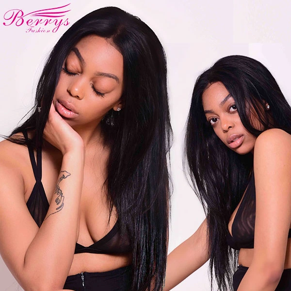 Berrys Fashion products Sliver Band Brazilian Virgin Hair Straight weave Soft Hair Extension 3PCS Unprocessed straight hair extensions