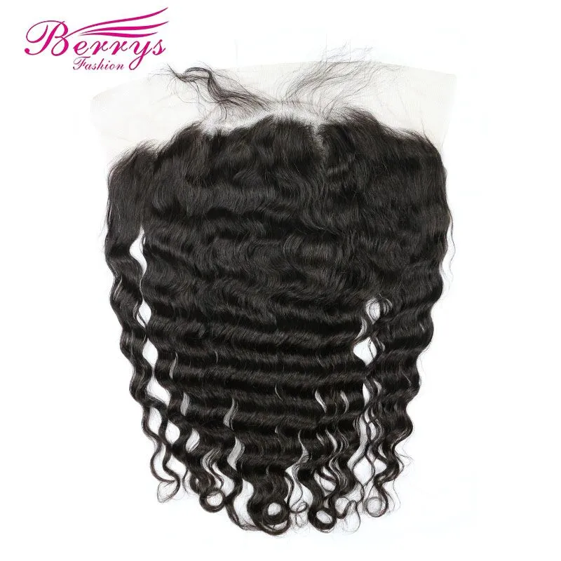 Loose Wave 13*6 Lace Frontal 100% Virgin Human Hair with Bleached Knots and Natural Hairline Berrys Fashion