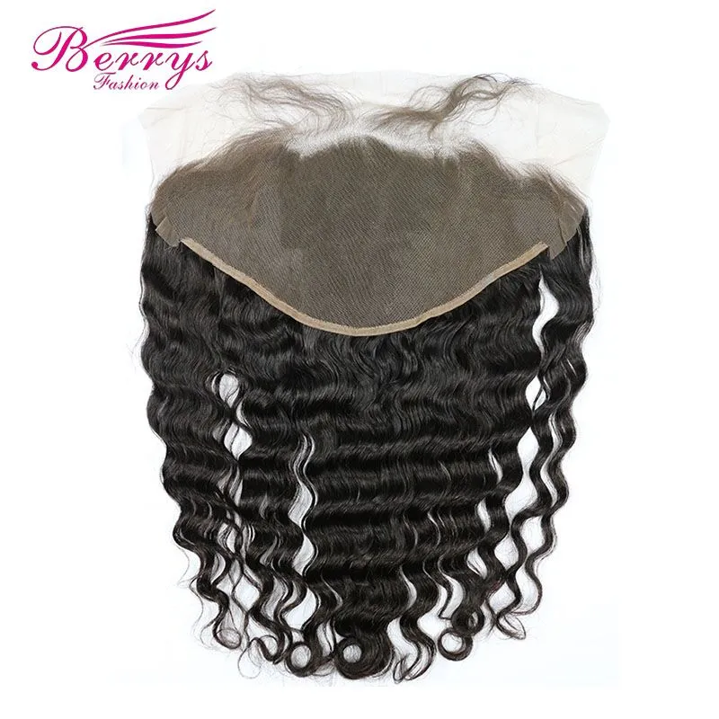 Loose Wave 13*6 Lace Frontal 100% Virgin Human Hair with Bleached Knots and Natural Hairline Berrys Fashion