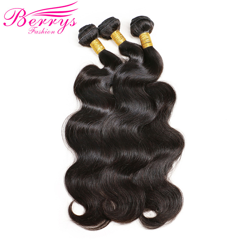 Brazilian Body Wave Hair Extensions 10-28 inch 100% Remy Human Hair Bundles Free Shipping Natural Color