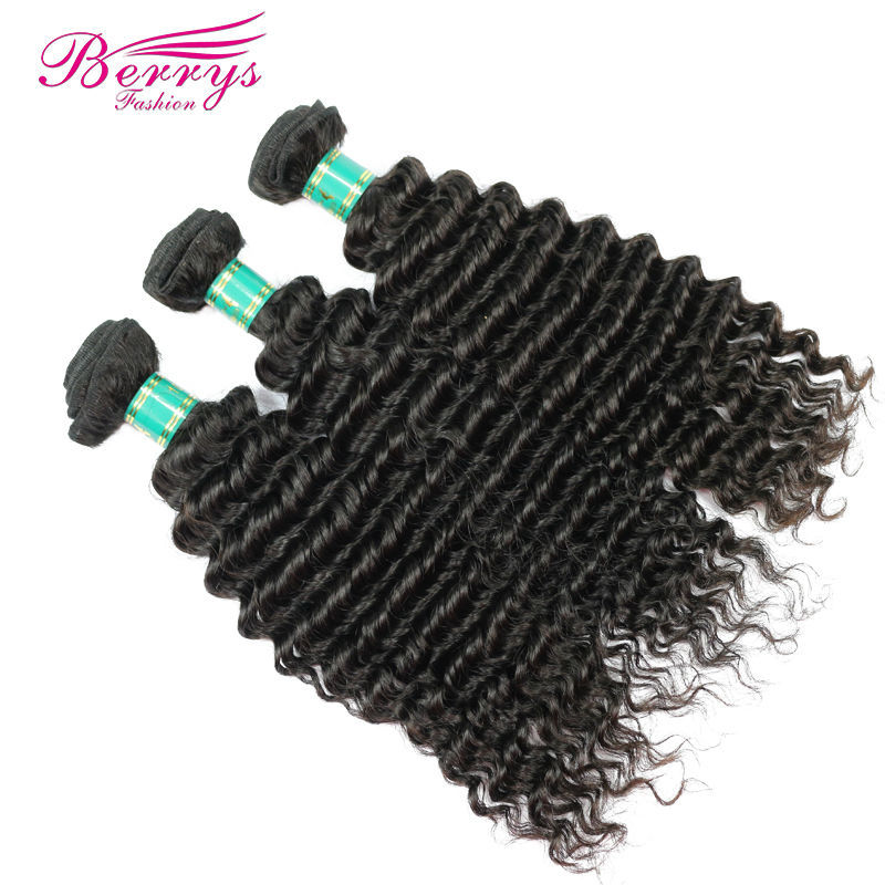 3 pcs Brazilian Deep Wave/Curly 3pcs/lot 100% Virgin Unprocessed Human Hair