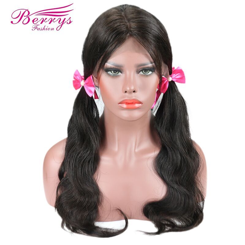 Full Lace Human Hair Wigs Brazilian Virgin Hair Body Wave Human Hair Lace Wigs Berrys Fashion Hair Extension