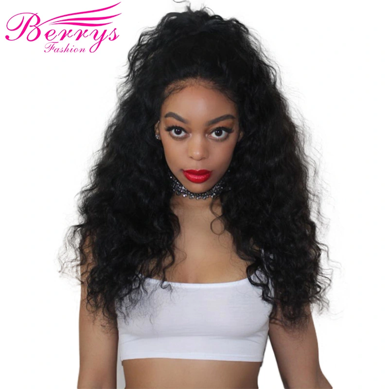 Full Lace Human Hair Wig 100% Virgin Hair Loose Wave Wig with Natural Baby Hair