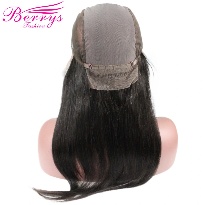 Free Shipping Berrys Fashion 360 Lace Frontal Straight Peruvian Human Hair 100% Virgin Human Hair