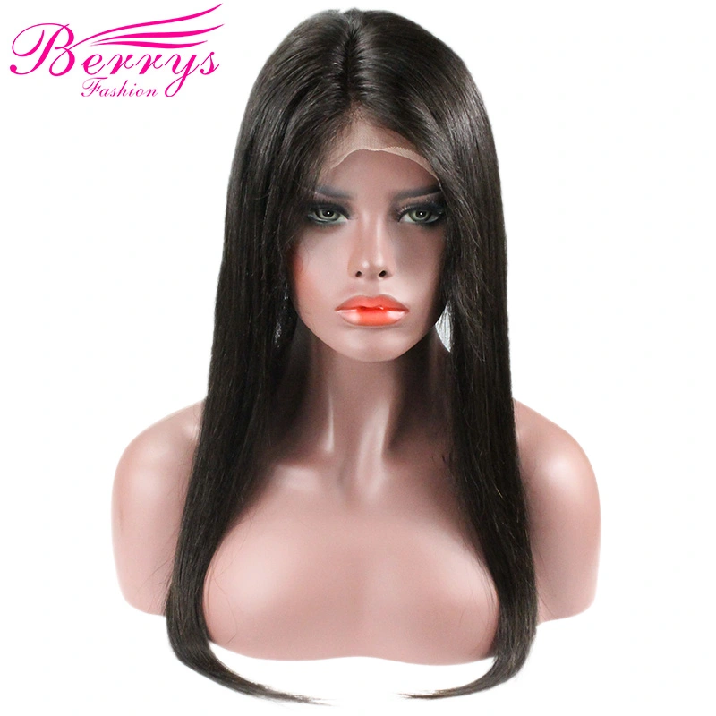Free Shipping Berrys Fashion 360 Lace Frontal Straight Peruvian Human Hair 100% Virgin Human Hair
