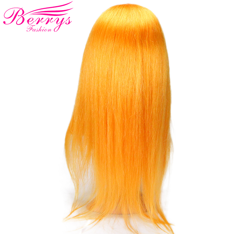 Berrys Fashion New Arrival Customized Pretty Fashion Yellow Full Lace Wig Dyed from 613 Full Lace Wig High Quality Hair for New Year Makeup