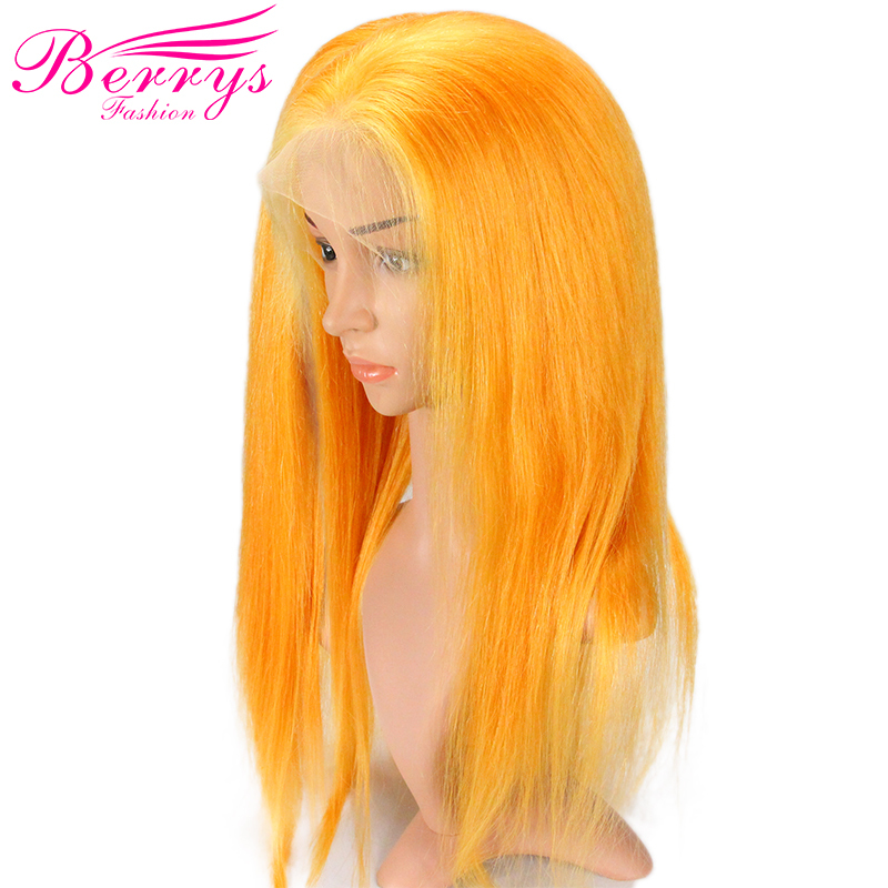 Berrys Fashion New Arrival Customized Pretty Fashion Yellow Full Lace Wig Dyed from 613 Full Lace Wig High Quality Hair for New Year Makeup