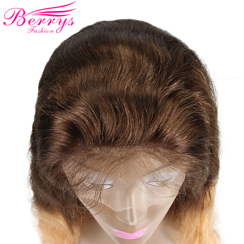 New Arrival Body Wave 4#/27 Full Lace Wig 130% Density with Bleached Knots