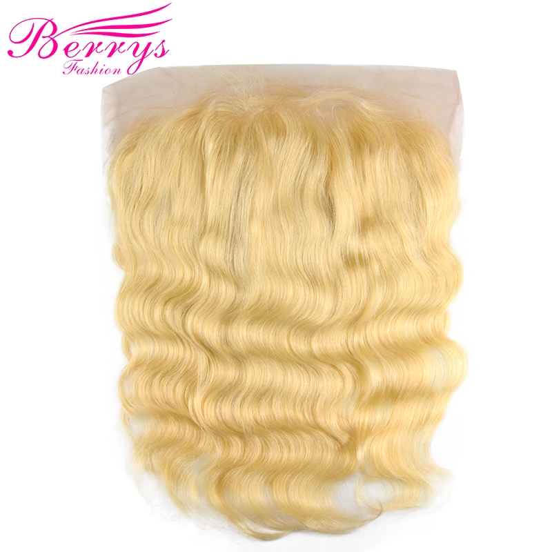 Top Quality Body Wave Blonde 13*6 Lace Frontal with Natural Hairline and Bleached Knots