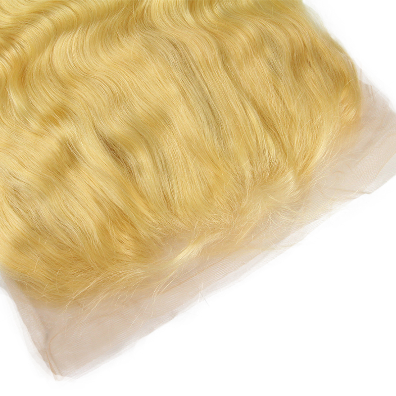 Top Quality Body Wave Blonde 13*6 Lace Frontal with Natural Hairline and Bleached Knots