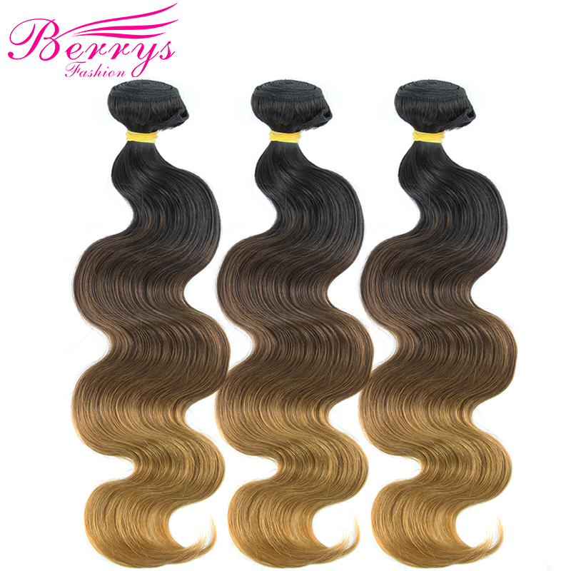 New Arrival 1b#4#27 Body Wave 3pcs/lot Bleached from 100% Virgin Human Hair with Good Quality Ombre Hair