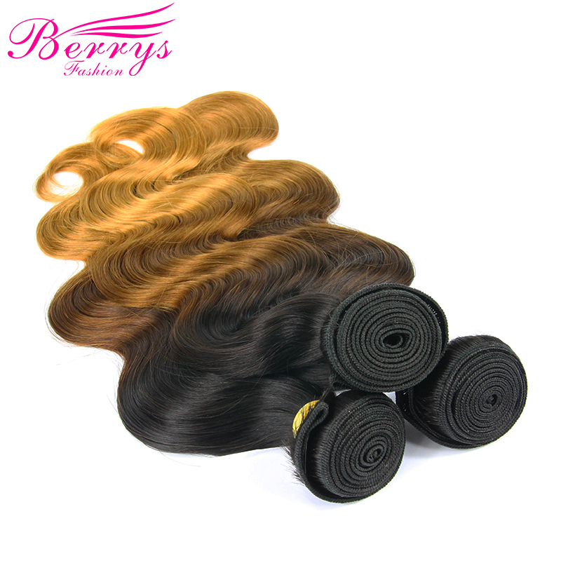 New Arrival 1b#4#27 Body Wave 3pcs/lot Bleached from 100% Virgin Human Hair with Good Quality Ombre Hair