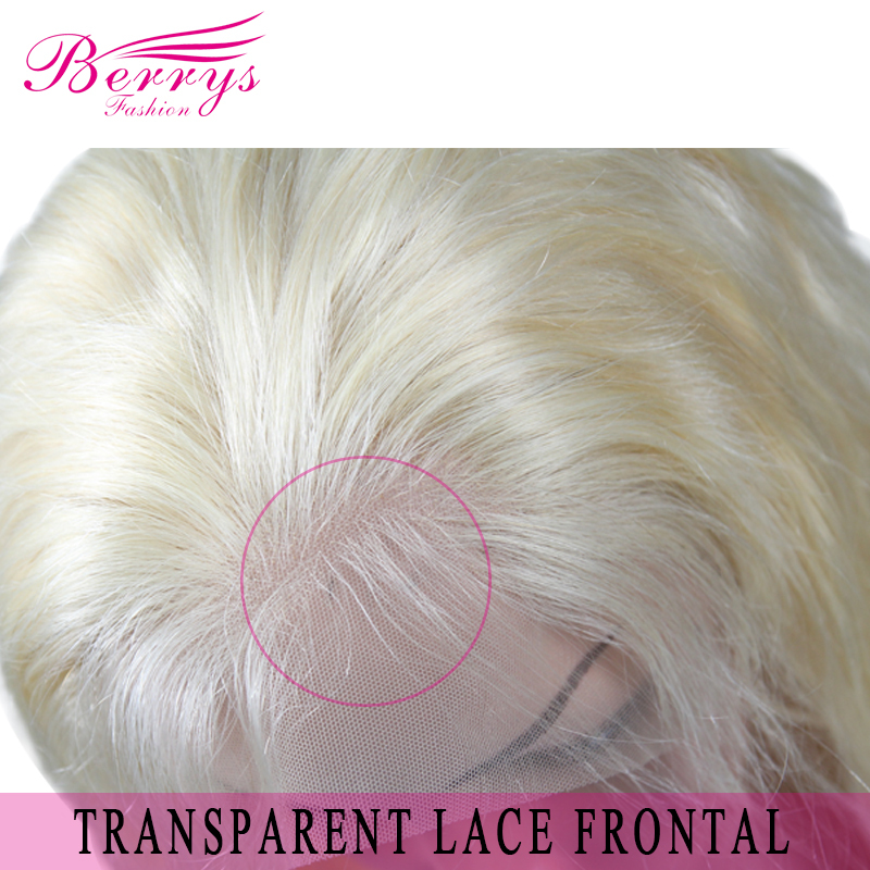 New Arrival Berrys Fashion Hair Body Wave Blonde 613 360 （22*4）Frontal with Transparent Lace and Natural Hair Line