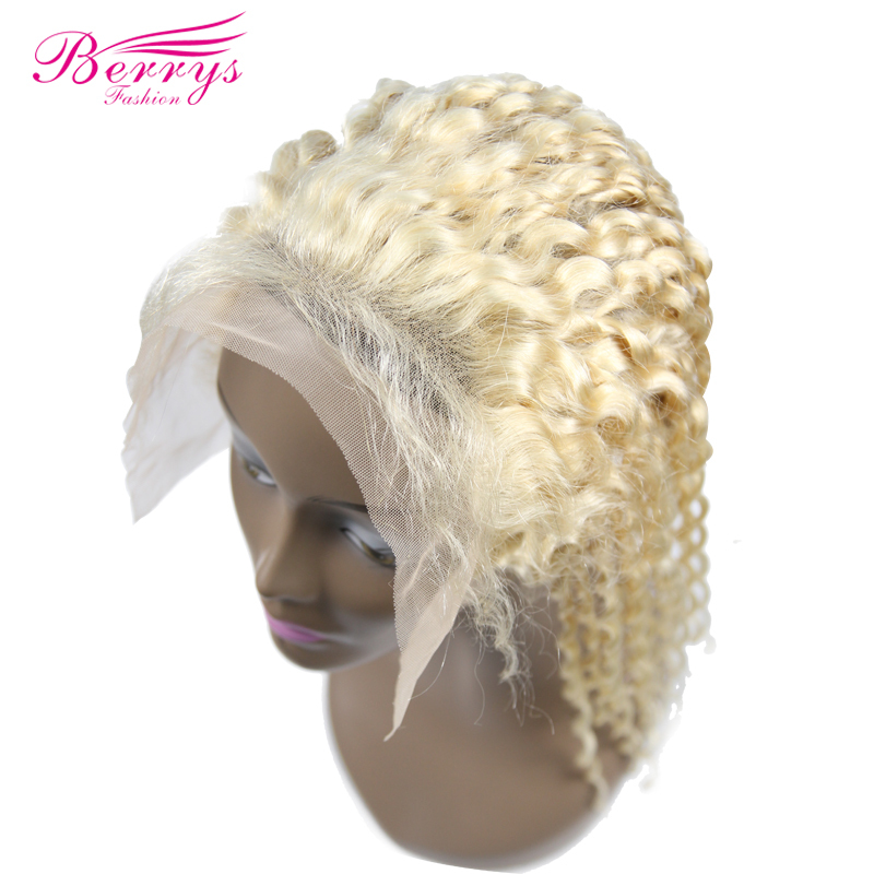 Top Quality Deep Wave Blonde 13*6 Lace Frontal with Natural Hairline and Bleached Knots